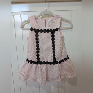 Kate spade pink and black dress for baby